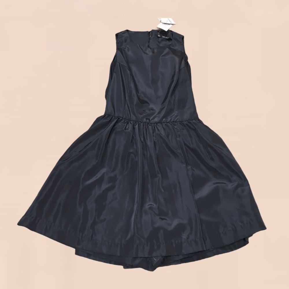 Zara Black Sleeveless Open Detailed Back Romper